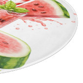 PLANCHE À DÉCOUPER BOISSON TROPICALE D'ÉTÉ AU THÈME PASTÈQUE (Coin)