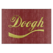 Planche À Découper Boisson Yaourteuse Doogh Lettre Dorée (Devant)