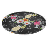 Planche À Découper Boissons Tropicales Avec Animaux (Coin)