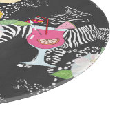 Planche À Découper Boissons Tropicales Avec Animaux (Coin)