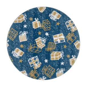 Planche À Découper Boîtes cadeaux de vacances d'hiver Motif