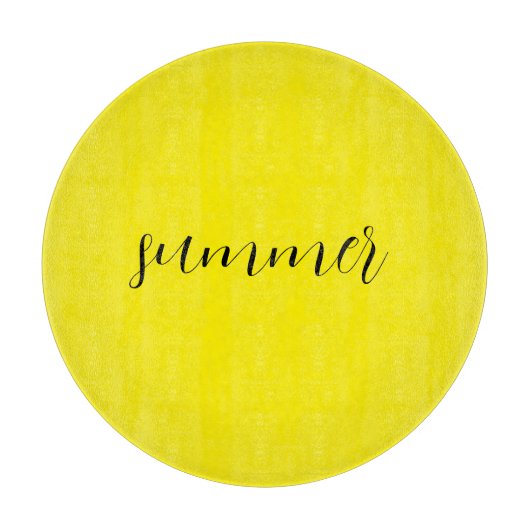 Planche À Découper Bol jaune ensoleillé été (Devant)