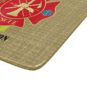 Planche À Découper Bold Firefighter Maltese Cross Kitchen Design (Coin)
