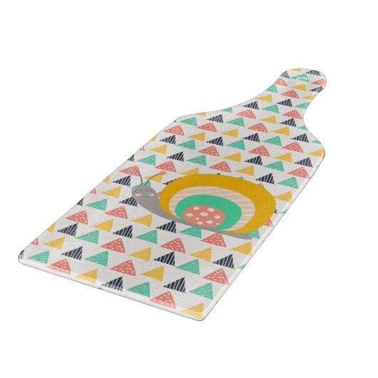 Planche À Découper Bon escargot sur les triangles (Coin)