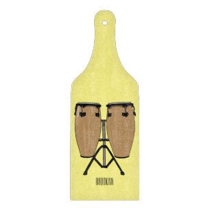 Planche À Découper Bongo, dessin animé de batterie