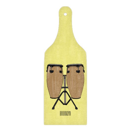 Planche À Découper Bongo, dessin animé de batterie (Devant)