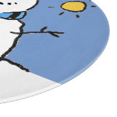 Planche À Découper Bonhomme de neige au soleil (Coin)
