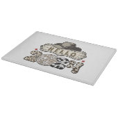 Planche À Découper Bonjour 2024 occidental (Coin)