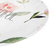 Planche À Découper Bonjour belle aquarelle florale (Coin)