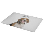 Planche À Découper Bonjour mignon Beagle Chien Maman Animal de compag (Coin)