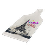 Planche À Découper Bonjour Paris coloré (Coin)