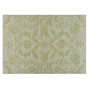 Planche À Découper Borage vintage vert tendre damas de William Morris
