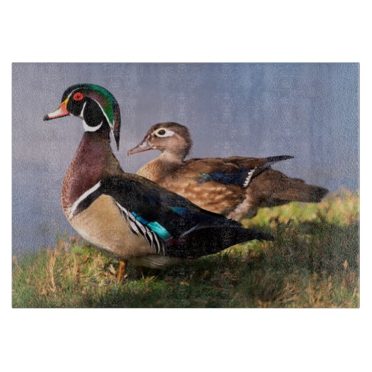 Planche À Découper Bord de lac, Canard branchu (Devant)