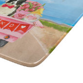 Planche À Découper Border Collie Chien Saint-Valentin Camion Cœurs (Coin)