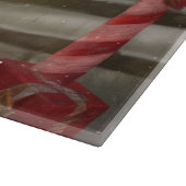 Planche À Découper Bordure Collie Chien dans neige Noël (Coin)