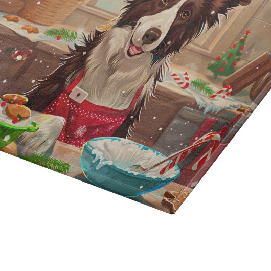 Planche À Découper Bordure Collie Gîtes : Noël festif (Coin)