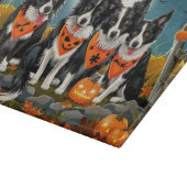 Planche À Découper Bordure Collie Halloween Éffrayant (Coin)