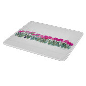 planche à découper bosquet de tulipes roses (Coin)