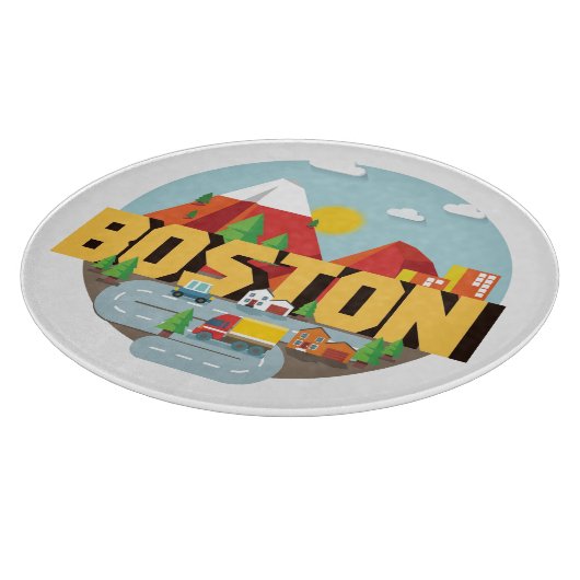 Planche À Découper Boston comme destination (Coin)