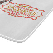 Planche À Découper Boston Terrier Chef Cuisine Du pain d'épices (Coin)