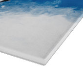 Planche À Découper Boston Terrier Chien dans neige Noël Joyeux vacanc (Coin)