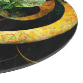 Planche À Découper Botanical Orchid Greens & Golds (Coin)