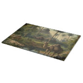 Planche À Découper Botanique : dromadaires dans la jungle près d'une  (Coin)