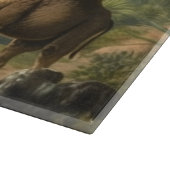 Planche À Découper Botanique : dromadaires dans la jungle près d'une  (Coin)