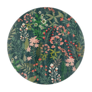 Planche À Découper Botanique florale foncée sans Motif