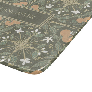 Planche À Découper Botanique Vert Olive