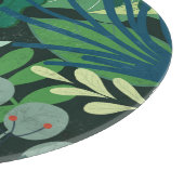 Planche À Découper Botanique verte : Illustration Feuille tropicale (Coin)