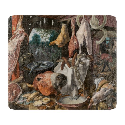 Planche À Découper Boucher's Stall (par Pieter Aertsen) (Devant)
