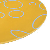 Planche À Découper Boucles cercles sur orange (Coin)