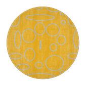 Planche À Découper Boucles cercles sur orange (Devant)