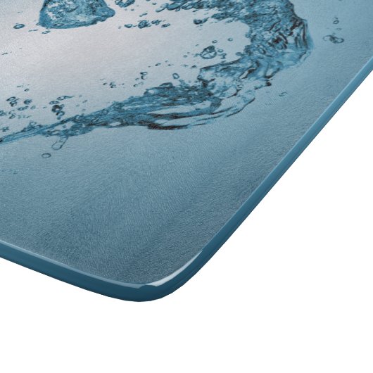 Planche À Découper Bouffées d'eau en forme de coeur (Coin)