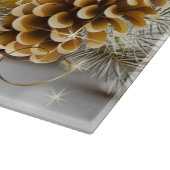 Planche À Découper Bougies, cônes de pin, ornements et cadeaux (Coin)