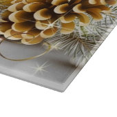 Planche À Découper Bougies et cônes de pins (Coin)