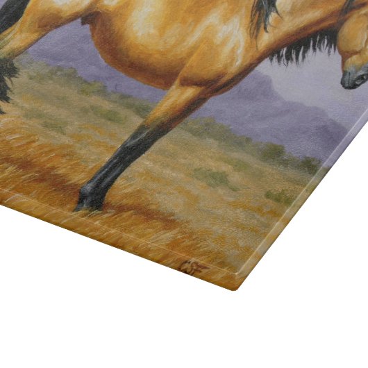 Planche À Découper Bouksin Cheval sauvage Stallion Mustang (Coin)