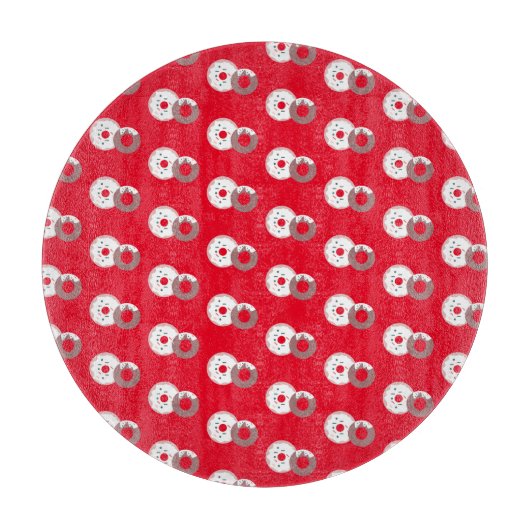 Planche À Découper Boulangerie de beignets de Noël (Devant)