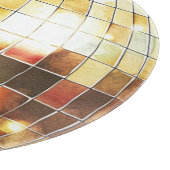 Planche À Découper Boule à facettes dorée (Coin)