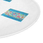 Planche À Découper Boule de drapeau israélien en gros avec fleurs & c (Coin)