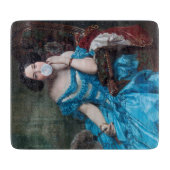 Planche À Découper Boule de gomme Diva en satin bleu (Devant)