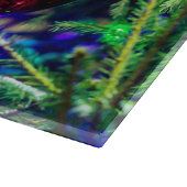 Planche À Découper Boule rouge arbre de Noël vert (Coin)