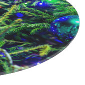 Planche À Découper Boule rouge arbre de Noël vert (Coin)