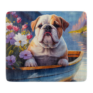 Planche À Découper Bouledogue anglais sur une pagaie : une aventure p