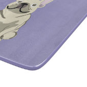 Planche À Découper Bouledogue Français crème, (Coin)
