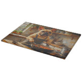 Planche À Découper Bouledogue français cuisine dans la cuisine (Coin)