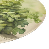 Planche À Découper Bouquet de céleri frais aquarelle (Coin)
