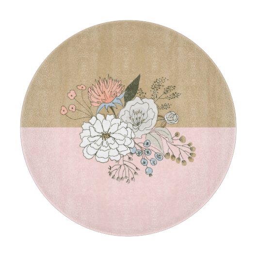 Planche À Découper Bouquet de colorbloc moderne (Devant)