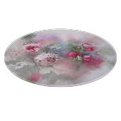 Planche À Découper Bouquet de fleurs Roses Modèle Floral Aquarelle (Coin)